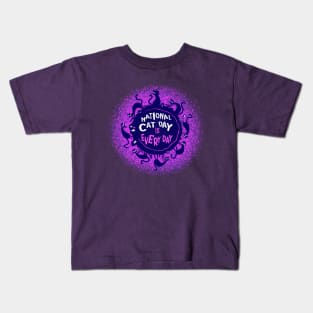 National Cat Day is every day. Kids T-Shirt